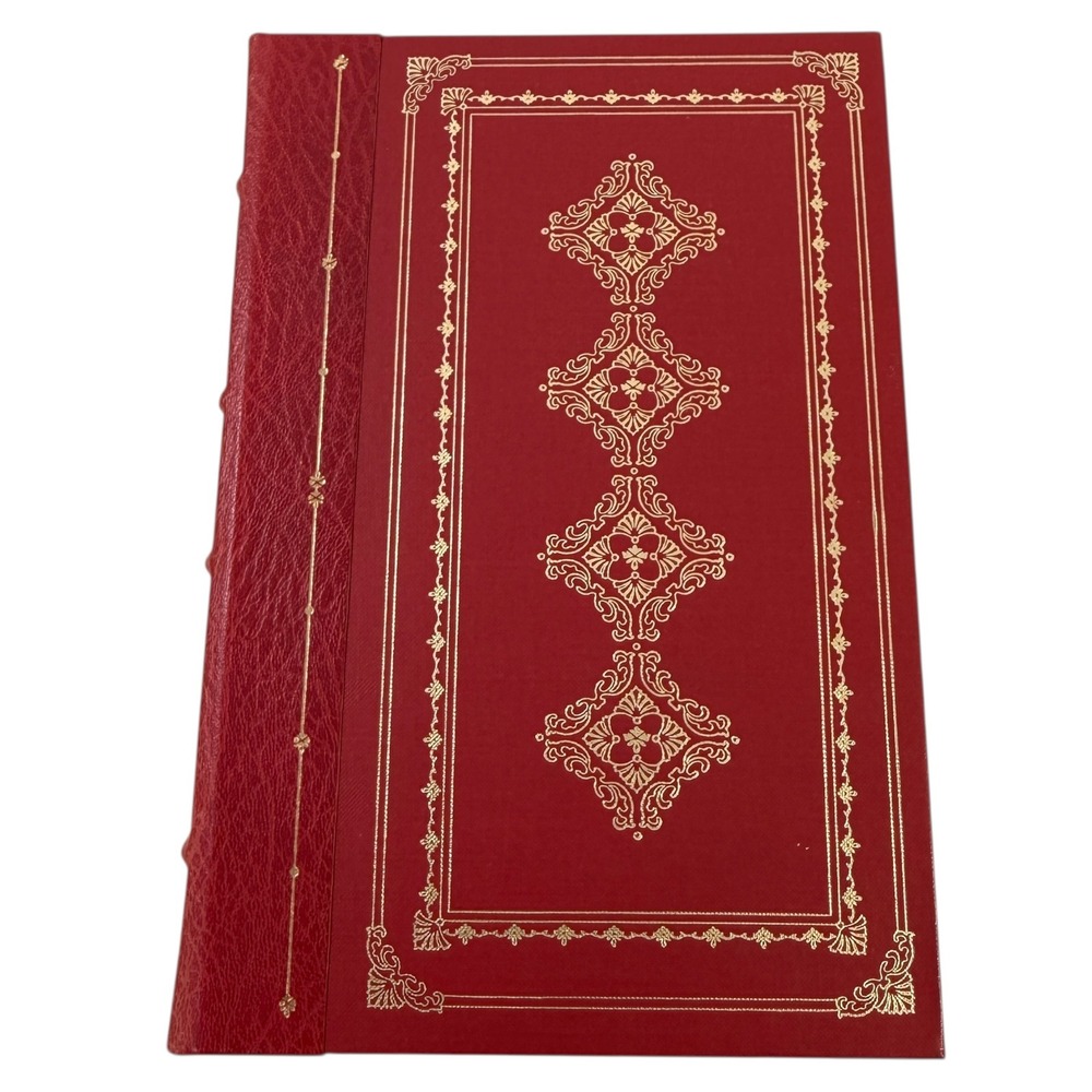 John Donne Poems Franklin Library 1982 Red Gilt Faux Leather Hardcover Vintage